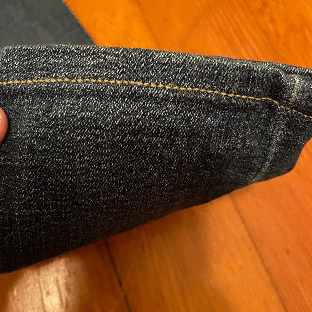 LEVIS 721 HIGH RISE SKINNY WOMENS DENIM BLUE JEANS HEMMED 24 - Picture 12 of 15